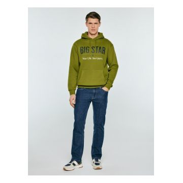 Hanorac cu logo  verde Ashlyno 301 BIG STAR