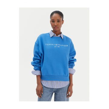 Hanorac dama -  albastru - textil