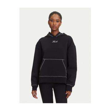 Hanorac dama  negru - din material de calitate -