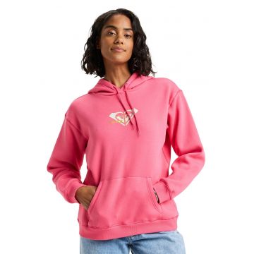 Hanorac din amestec de bumbac cu buzunare kangaroo Surf Stoked - Roz