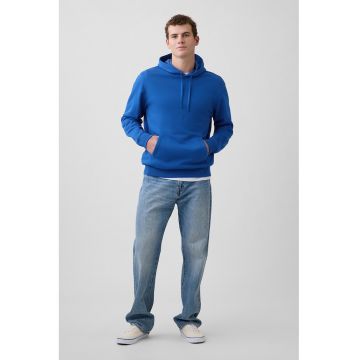 Hanorac din amestec de bumbac cu logo brodat