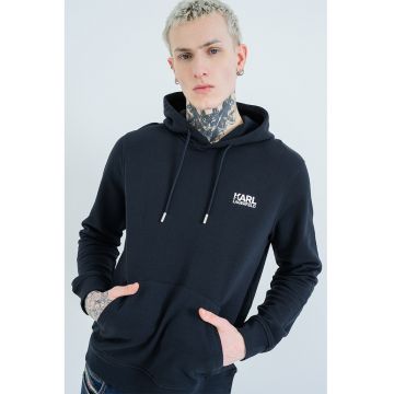 Hanorac din bumbac cu detaliu logo - Albastru ultramarin