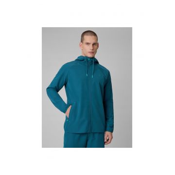 Hanorac sport barbati  bleumarin - cu gluga - uscare rapida - 4Way Stretch - bumbac -