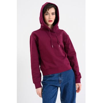 Hanorac uni cu maneci cazute - Violet tyrian
