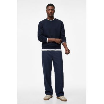 Bluza de trening uni cu mansete si terminatii elastice - Albastru ultramarin