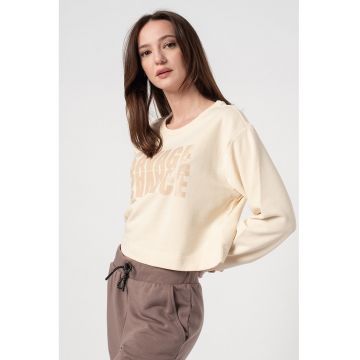 Bluza sport cu maneci cazute Asa - Maro nisip