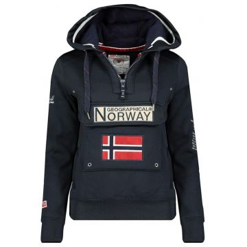 Hanorac cu fenta cu fermoar si buzunare frontal -