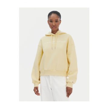 Hanorac dama  galben - cu gluga